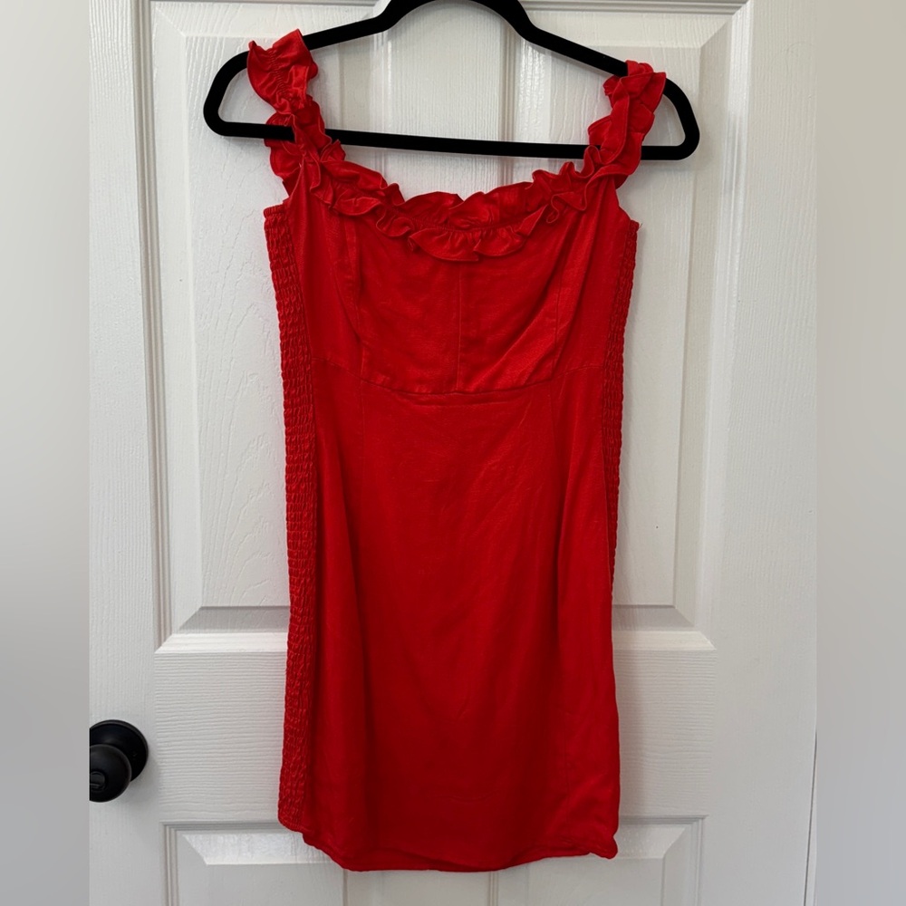 ASTR the Label Renata Ruffle Neck Minidress